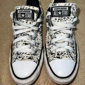 Converse Chuck‎ Taylor Women Sz 5 Black White Cheetah Animal All Star S03